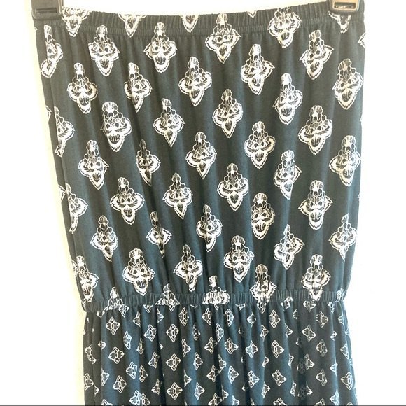5th & Love Black White Boho Maxi Dress Size Small - Picture 5 of 6